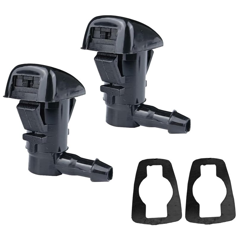 Cheriezing Cheriez Front Windshield Washer Nozzles Wiper Spray Kit - Single Hole Compatible with 2008 Fusion, 2008 Milan, 2008 MKZ. 2 Pcs. Replace# 8E5Z17603A - Image 1